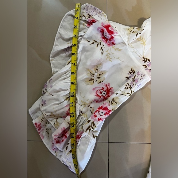 Fever Women's Top Size‎ M Multicolored Floral Round Neck Ruffle slevees - Picture 14 of 15